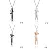 Hug Trendy Unisex Necklace Geometric Style 925 Silver Necklace Pendant