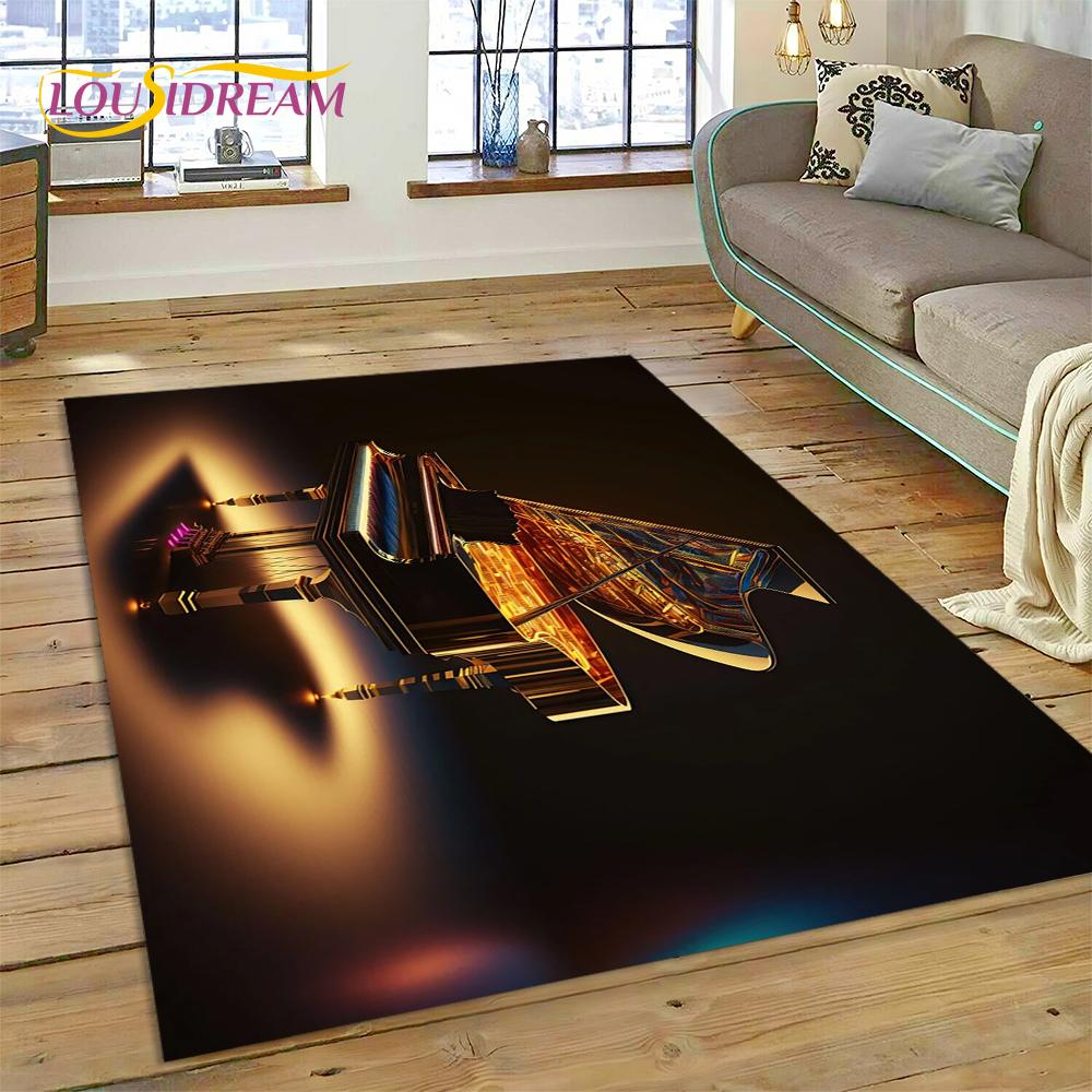 3D Dream Piano Key Music Instrument Cartoon Area Rug Duży, Dywan do Domu Salon Sofa Wycieraczka Dekoracja, Dziecięca Mata Antypoślizgowa Podłogowa