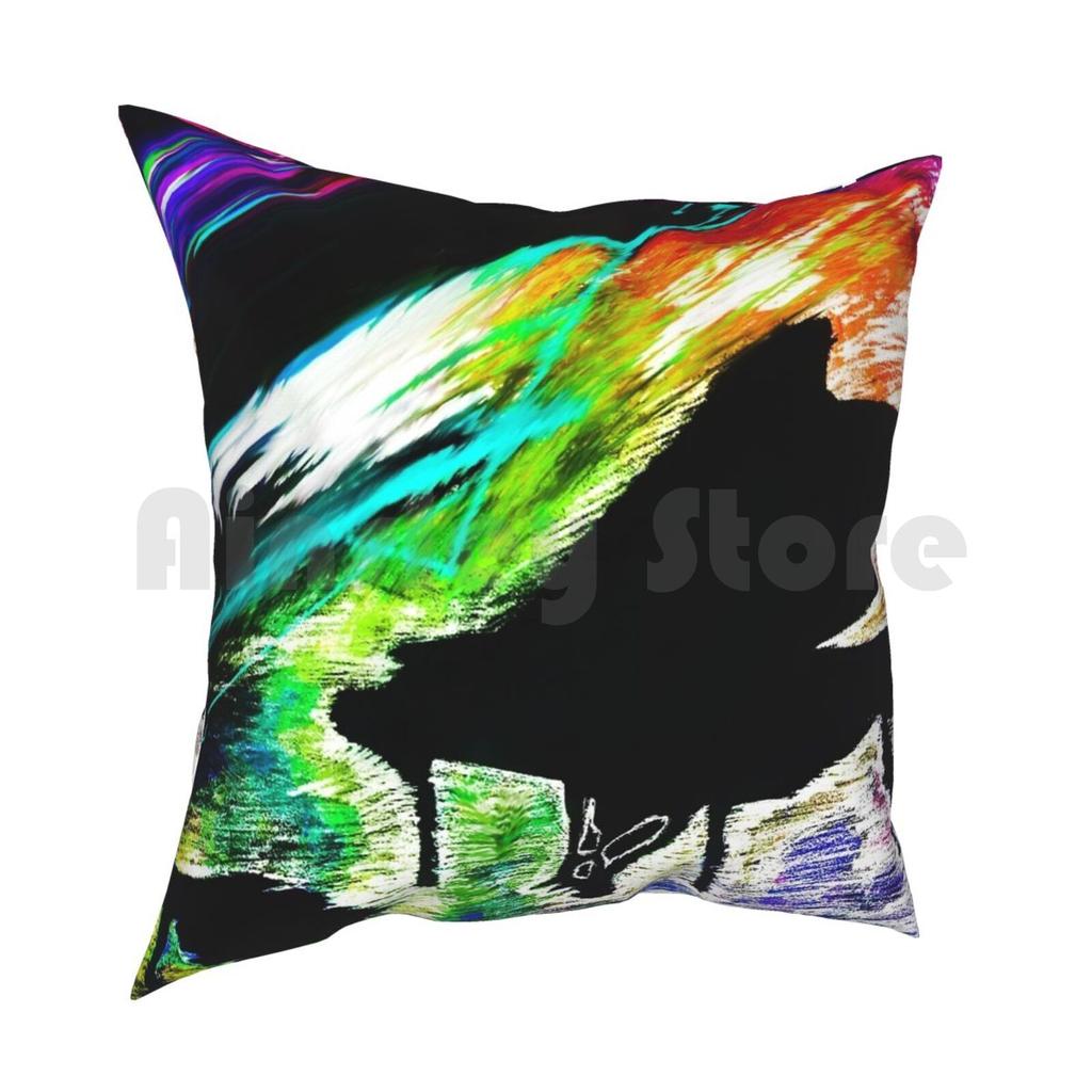 ThermalSpaced Piano Pillow Case Printed Home Soft DIY Pillow Cover Piano Music Hand Drawn Digital Art Negative Space Sight