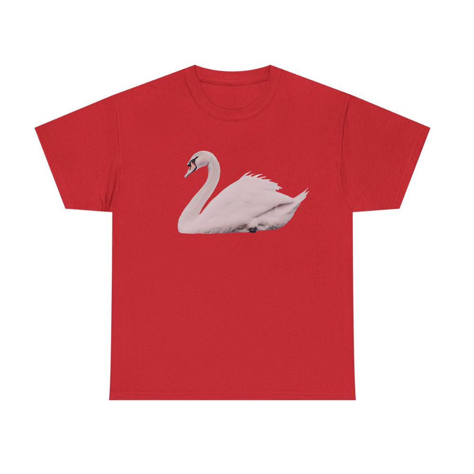 White Swan Graphic Tee, Elegant Swan Shirt | Unisex T-Shirt | Bird Lover | Nature Wildlife Top S