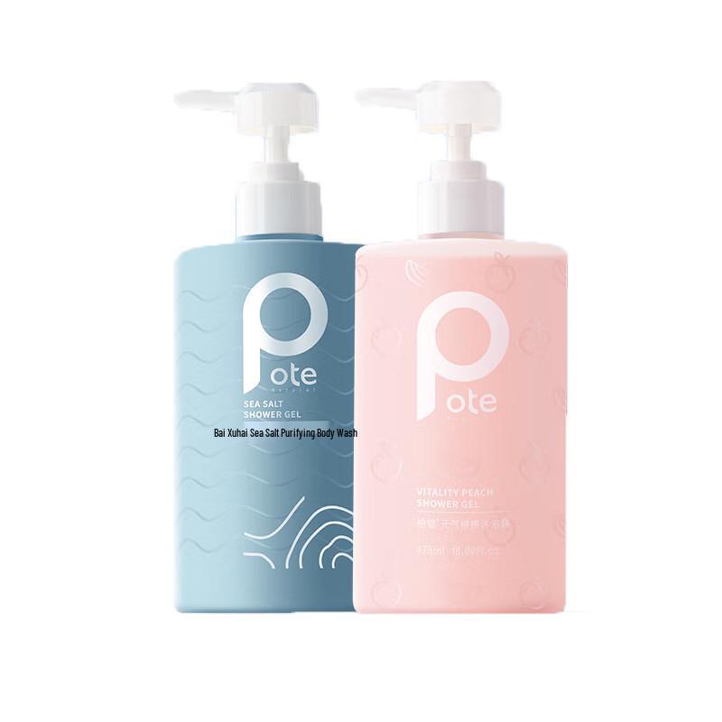 

Pote Sea Salt & Peach Shower Gel Set