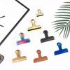 Nordic Style Electroplated Metal Clip - 77mm Glossy Color Sealing Clip