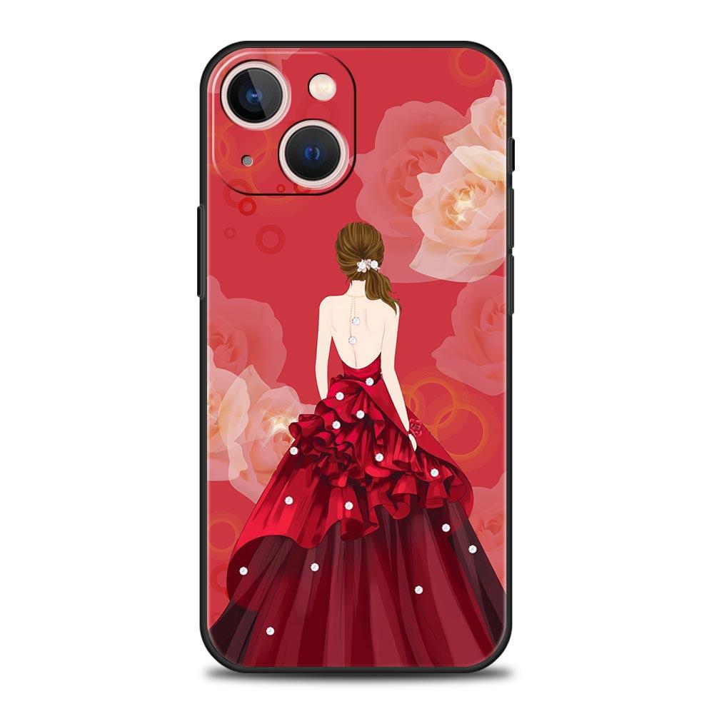 Fashion Pretty Girl Evening Dress Phone Case For Samsung Galaxy S26 S25 S24 S23 S22 S20 Ultra S21 FE 5G S10 Plus Cover