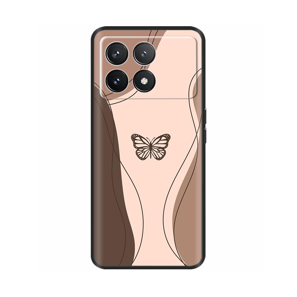 For Xiaomi Poco F6 Pro Case Cover For Xiaomi Poco F6 Pro 5G Phone Cover Cool Sweet Soft Smooth Liquid Silicone Fundas Shells