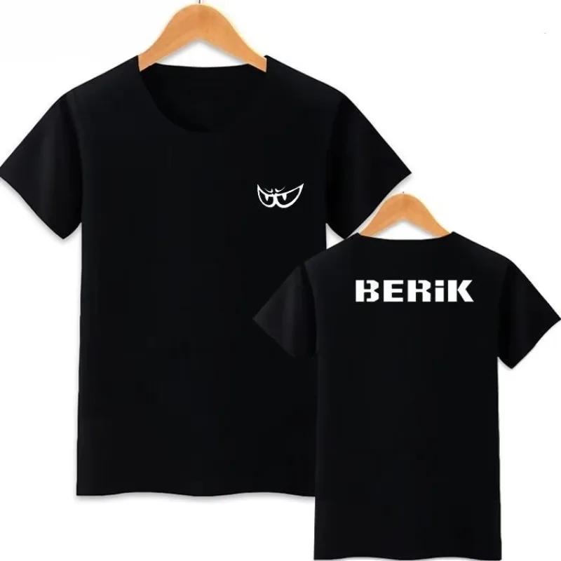 BERIK Completo da Ciclismo Occhio Grande, Abbigliamento da Moto, Tuta da Moto, T-shirt Estiva a Maniche Corte Eye Track da Uomo e Donna