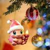 Pink Festive Dragon Acrylic Hanging Ornament For Cars And Home Decor Holiday