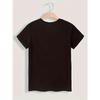 Love Heart Print T-shirt, Short Sleeve Crew Neck Casual Top for Summer & Spring, Women's Clothing