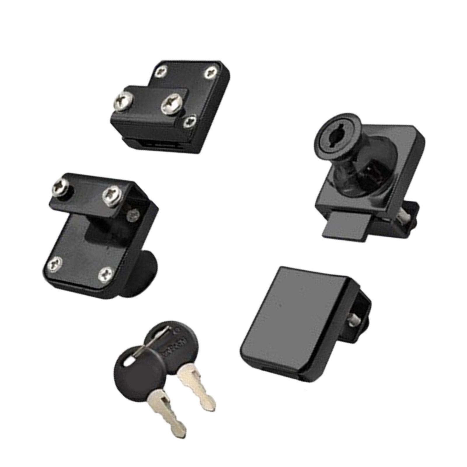 Universals Zinc Alloy Glass Door Lock Security Lockset Cabinet Display Lock Buckle Hardware Easy to Installation