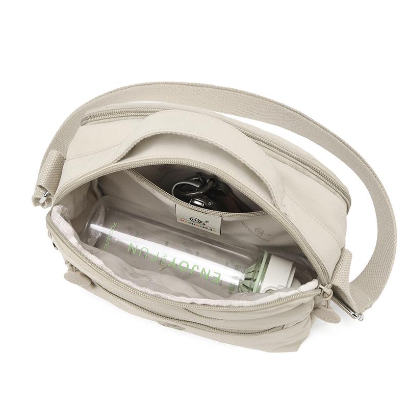 Solid Color Nylon Shoulder Crossbody Bags For Women Mother Handbag Waterproof Shopping Small Tote Bags For Outdoor Travel Daily