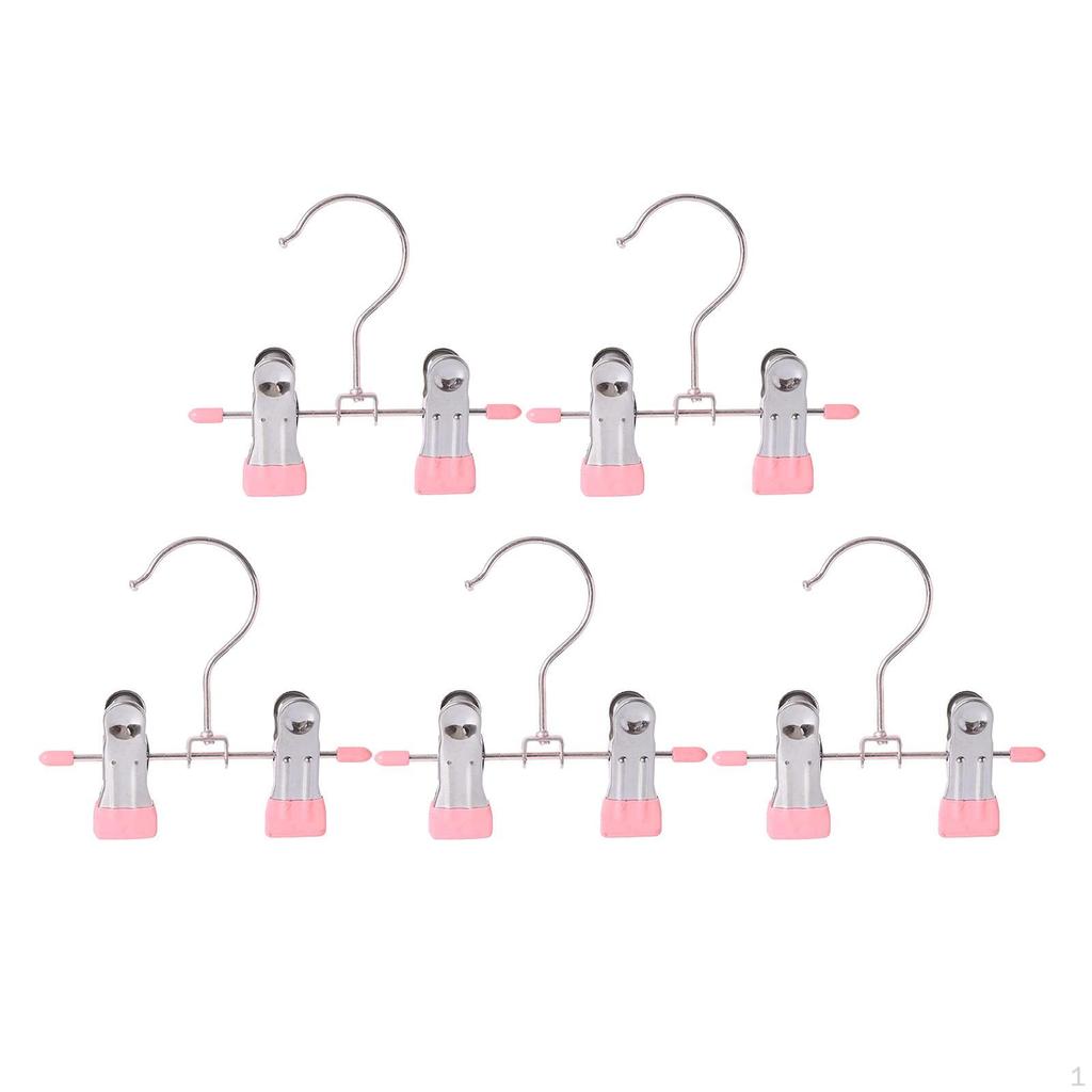 5 Pieces Closet Hanger Organizer Clamps Clothes Pins Multipurpose Space Saving Heavy Duty