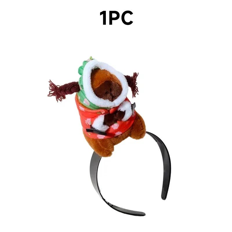 Hoofdband Grappige Capybara Haarband Dames Schattig Gezichtswas Hoofdband Grappige Pluche Haarband Baby Fotografie Accessoires Plush brown