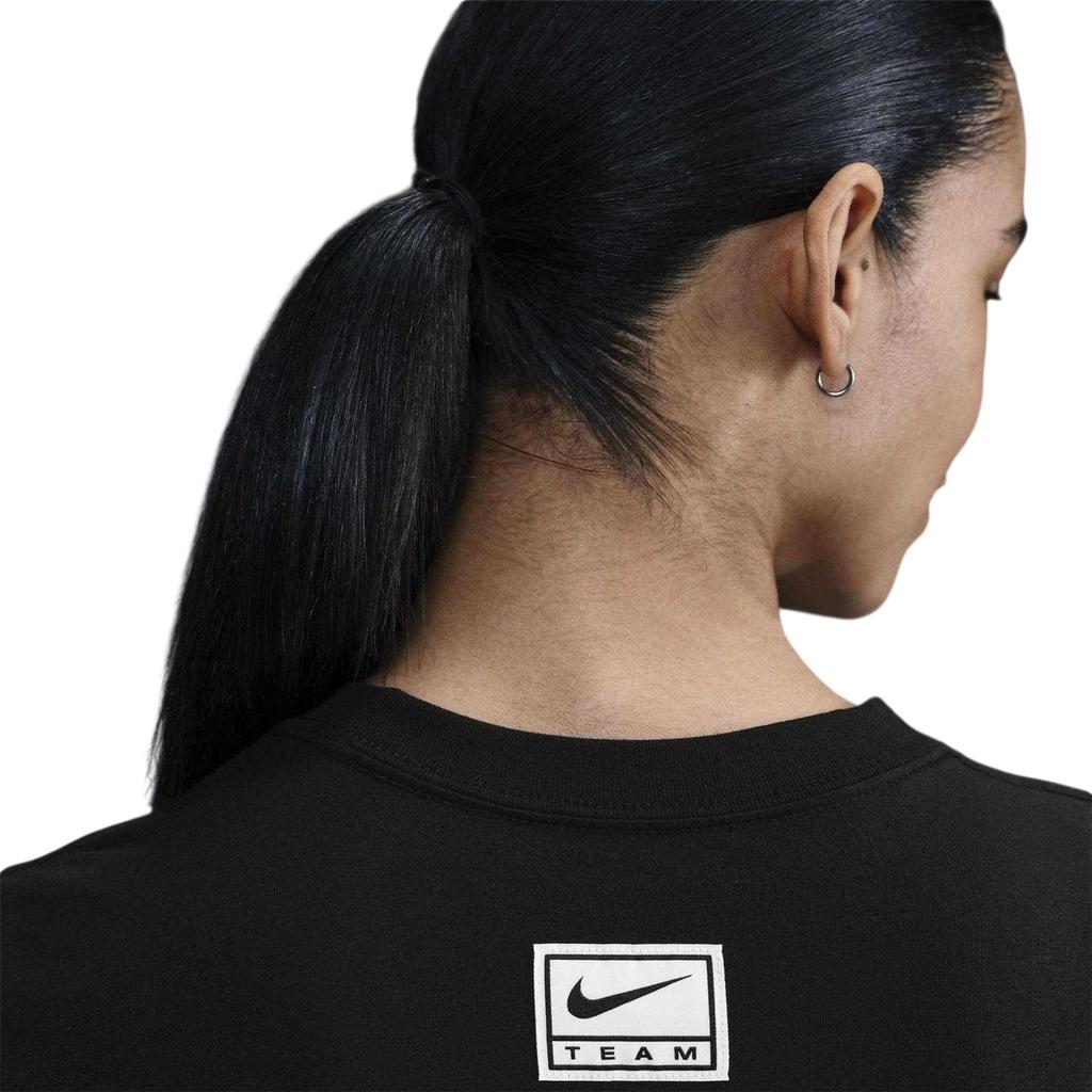 Nike Womens/Ladies Team Graphic Print Crop T-Shirt