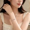 Stainless Steel Heart Bracelet Polished Metal Chain Bangle Bracelet Bangle  Anniversary Gift