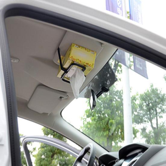 Car Vehicle Sun Visor Seat Back Plastic Tissue Box Holder Paper Napkin Bracket