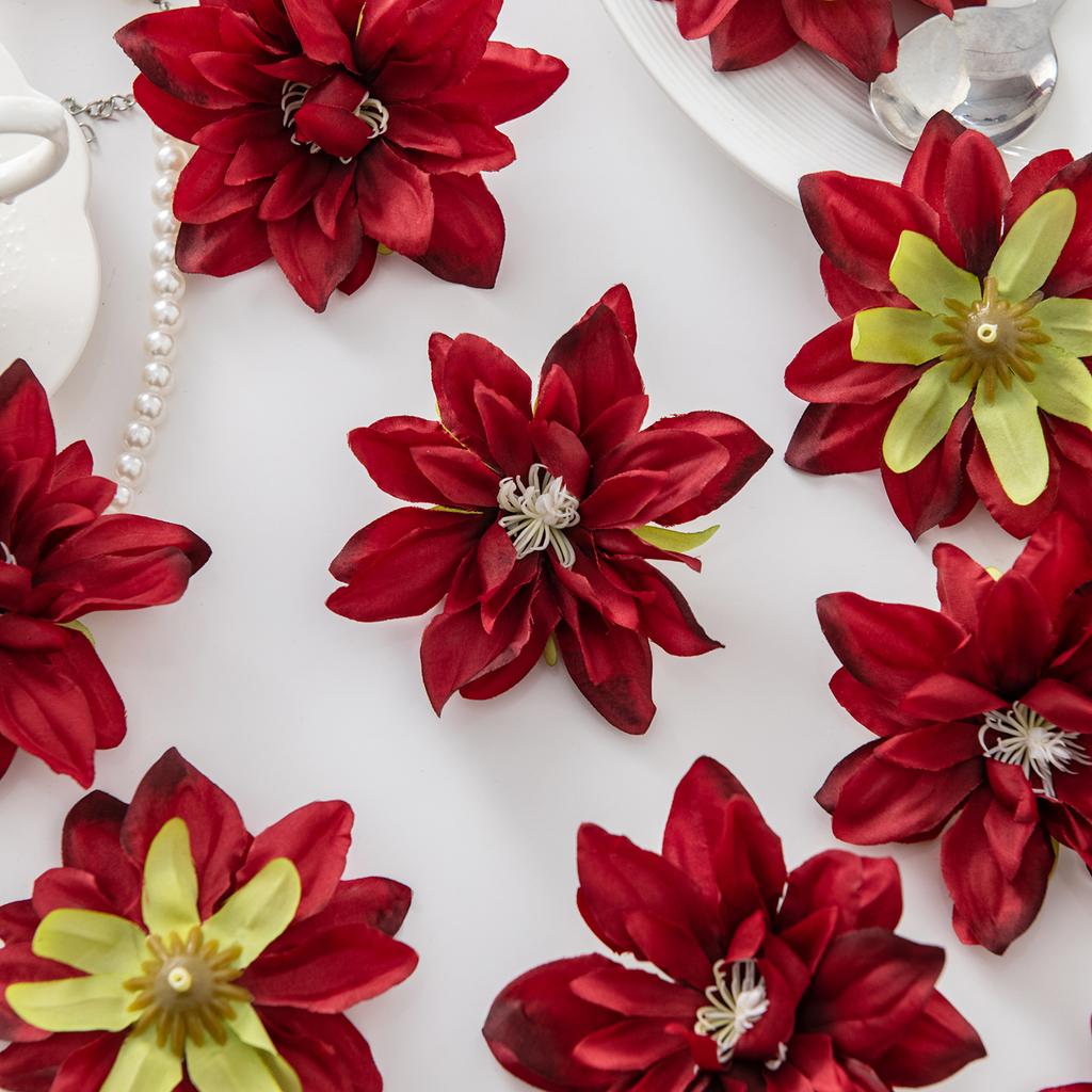 10/20PCS Artificial Flowers Silk Big Lotus Home Room Table Decor Wreaths Wedding Bridal Accessories Headwear Diy Gifts Box Props