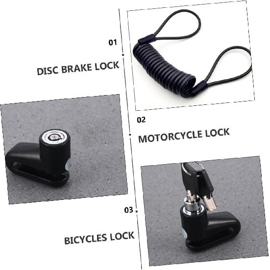 1 Satz Scheibenbremsenschloss Scheibenschloss Motorradschloss Fahrradschloss