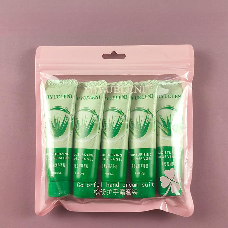 5pcs/box Christmas Gift Ice Cream Hand Cream Set 30g Fruit Fragrance Moisturizing Hydration