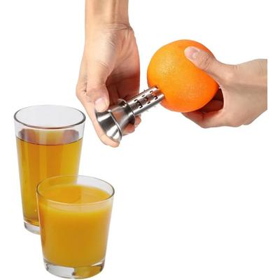 Spremiagrumi manuale in acciaio inossidabile con versatore a vite per limoni, arance e lime, spremiagrumi manuale per limoni, utensile per spremere la frutta