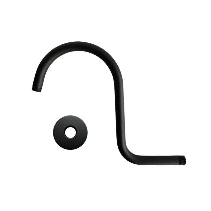 High Rise Shower Head Extension Arm10inch NPT Threads,Bathroom Accessories Compatible with Rain Shower