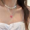 Elegant Italian Corrugated Pull-Out Necklace for Women - Trendy, Simple Clavicle Chain, Creative Sweater Accessory.