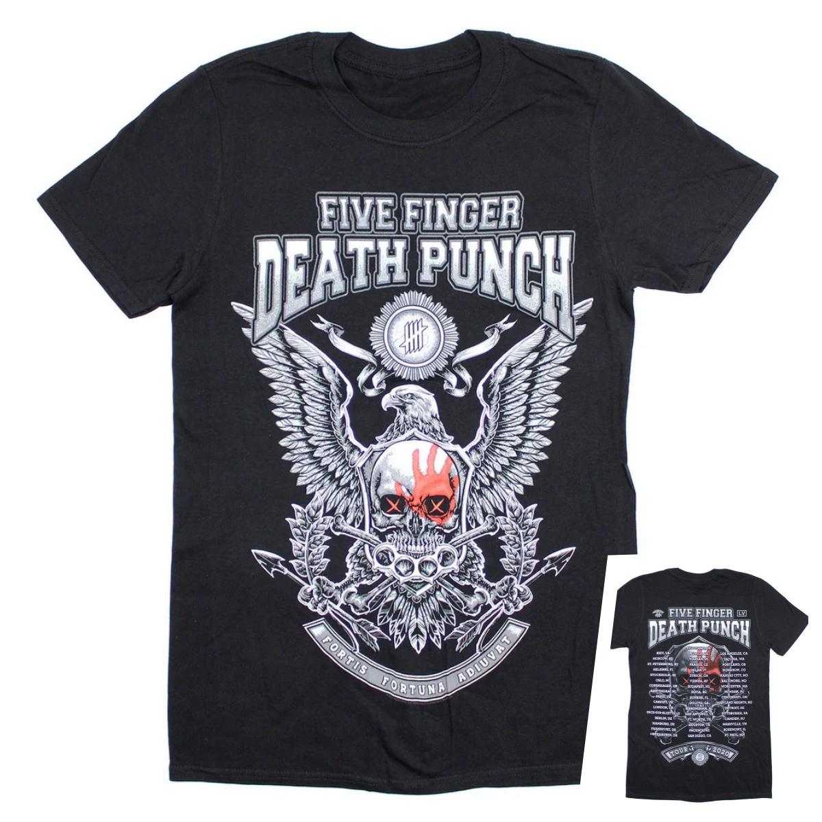 

Five Finger Death Punch Fortis Fortuna 2026 Tour T-shirt High-end Luxury Is for Both Men and Women Top Y2k 4XL