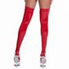 M - 3XL Oil Shiny Patent Leather Thigh High Stockings Women Sexy Pole Dance Club Party Hosiery Plus Size Wetlook Latex Stockings