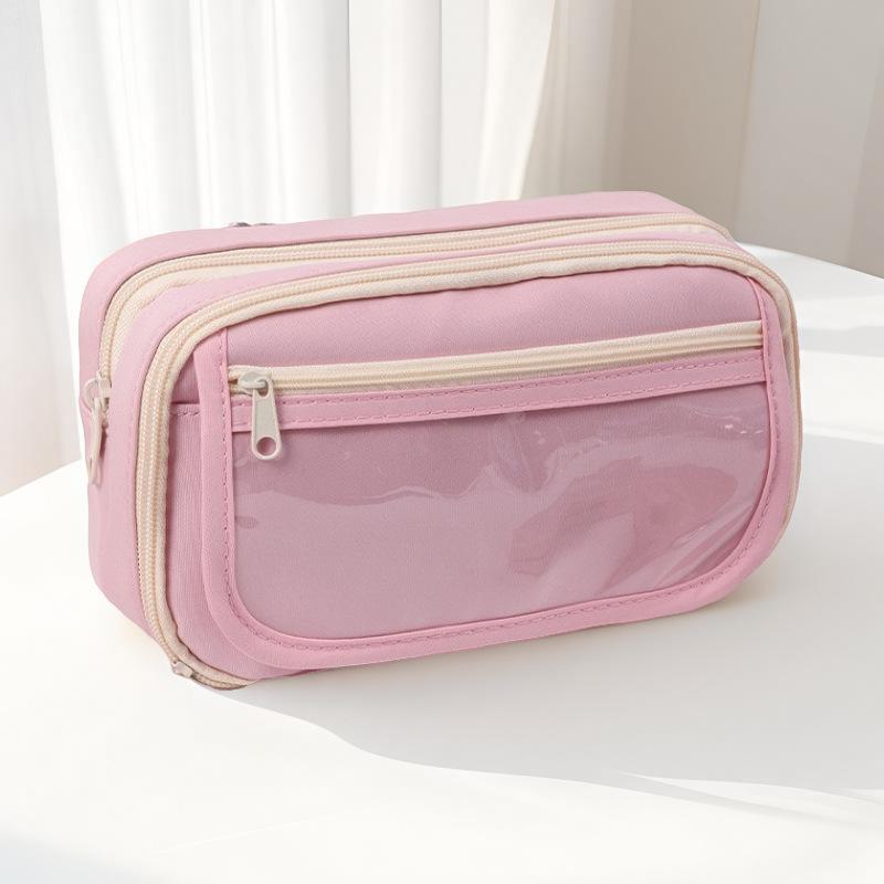 New Transparent Pencil Case, Nine-layer Panda Pencil Case, Large-capacity Stationery Case, High-value Pencil for Junior High School Students and Girls