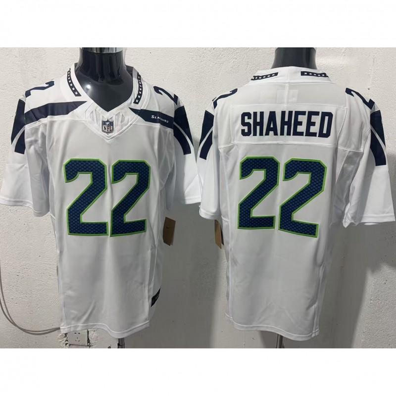 NFL Seattle Seahawks Vintage Style Football Jersey Short Sleeve Embroidered Team Apparel Men