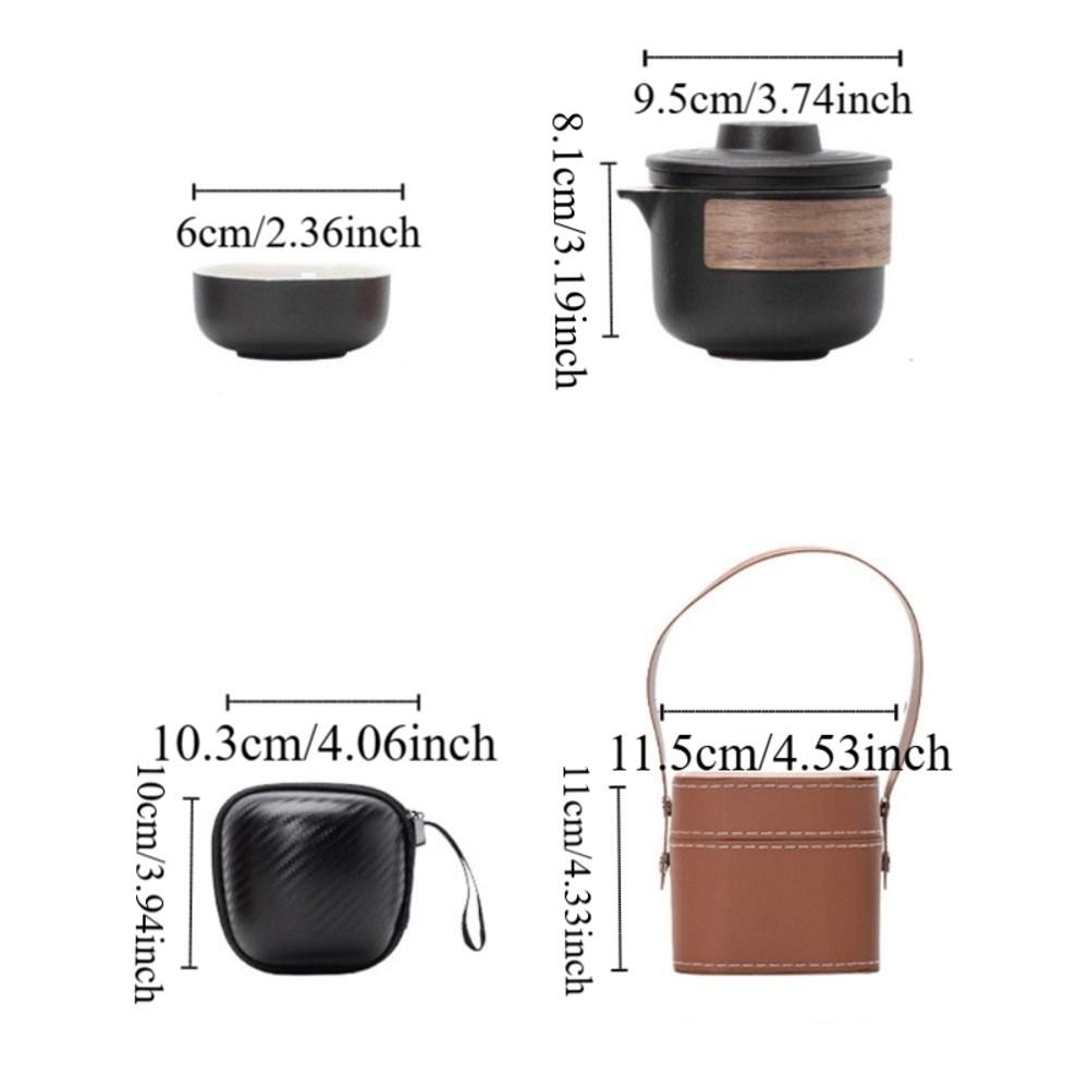 With Carrying Bag Travel Ceramic Teapots Chinese Style Mini Tea Cup Set Porcelain Tea Sets Office