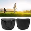 Portable PU Golf Club Driver Headcovers Durable Soft Head Cover Golfer Accessory Black