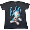Korn T-Shirt Groß Herren Schwarz Baumwolle Band Musik Grafik Nu Metal Kurzarm Unisex T-Shirt