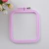 Set di Telaio per Ricamo Quadrato Off-White Colore Caramella ABS - Varie Misure