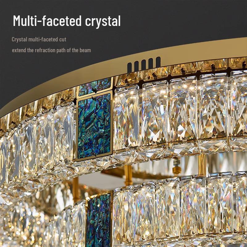 Luxury Modern Crystal Ceiling Light – Atmospheric Round Design for Living Room or Bedroom (2025 Edition)