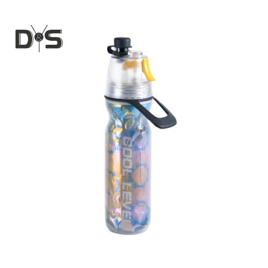 500ML Sports Water Bottle Insulated Bike Water Bottle with Spray Mist Portable Leak-Proof Cold Water Bottle for Gym Cycling Climbing