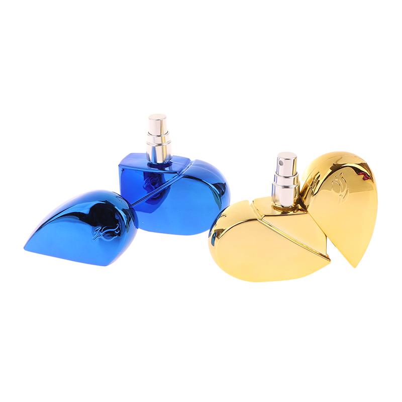 25Ml Perfume Bottle Travel Heart-Shaped Spray Bottle Glass Empty Bottle Perfume Mist Atomizer Portable Cosmetics Container