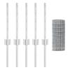 VidaXL Clôture Euro avec 5 poteaux U Argent 0,4x10 m Acier 3336168