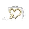 Handbag Purse Closure Toggle Latch Buckles Diy Bag Hardware Bag Accessories Double Heart Clasp Buckles Twist Locks For Handbag