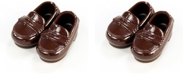 Obitsu Manufacturing Brown Loafers for 11cm Obitsu Doll Body Co., Ltd. (11SH-F003BR-G)