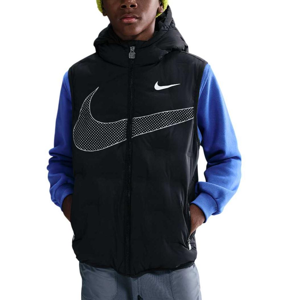 

New Nike Down Vest Swoosh FW25 Kids IQ9824-010 M