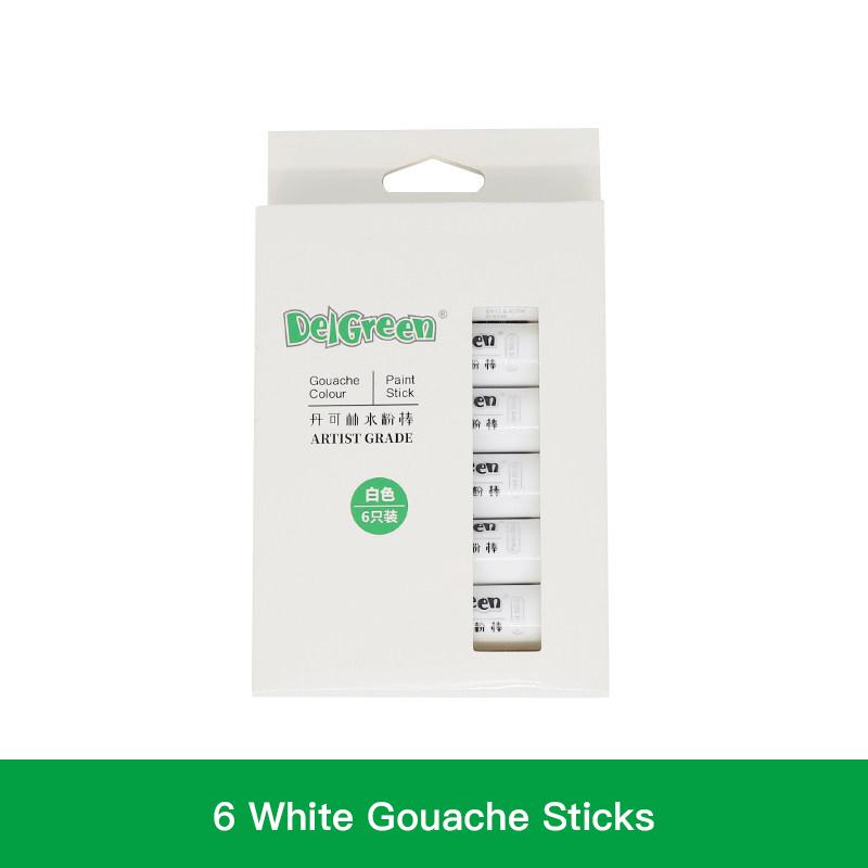 

6/12/18/24 Crafts Paint Sticks Color Solid Painting Stick Washable Artists Paint Stick Drawing Graffiti for Student Art Supplies