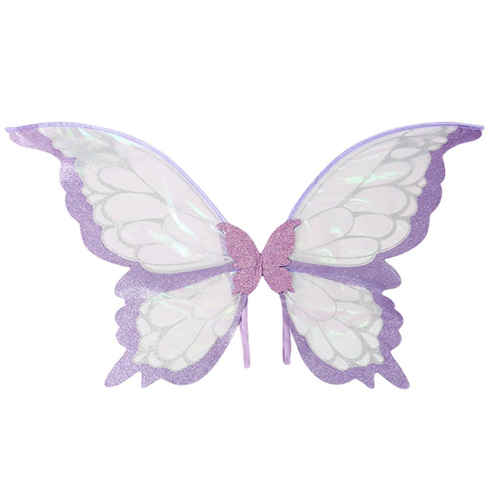 

Two-Color Girls Angel Wings Adults Kids Butterfly Costume Wings Halloween Costume Accessories фіолетовий/срібний