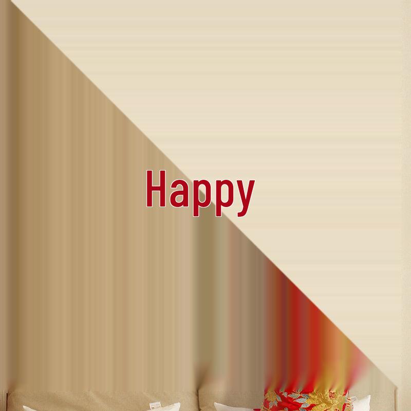 3m Double Happiness Wedding Stickers Set for Groom's Room Decor