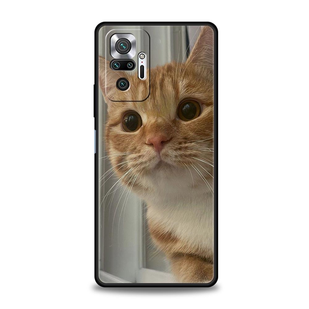 Phone Case For Xiaomi Redmi Note 14 13 12 5G 11 10 Pro Plus 4G 9S 9 14C 13C 12C 10C 9C 9A Soft TPU Cover Cartoon Fun Cat Pet Dog