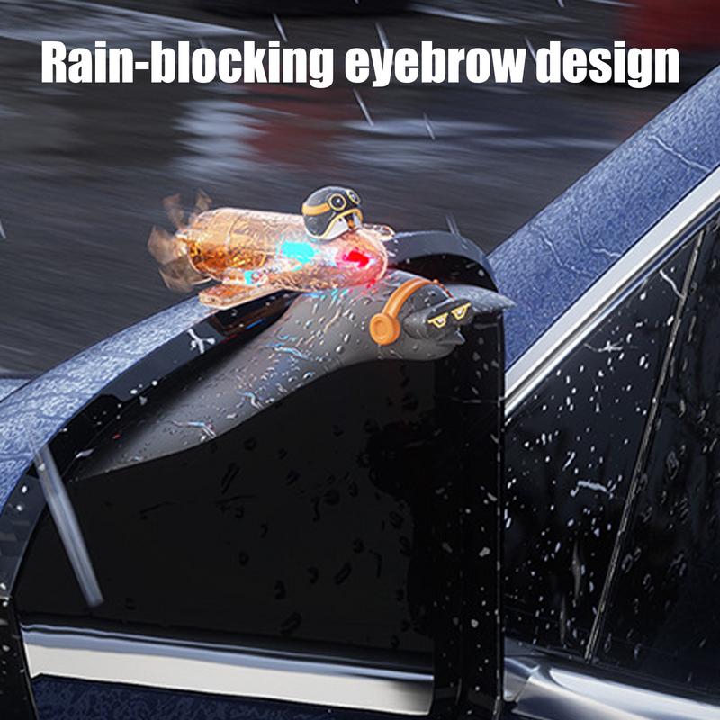 Decorazione Specchietto Retrovisore Auto Visiera Specchietto Retrovisore Illuminazione Adesivo Impermeabile Accessori Auto ad Energia Eolica per Auto Strada