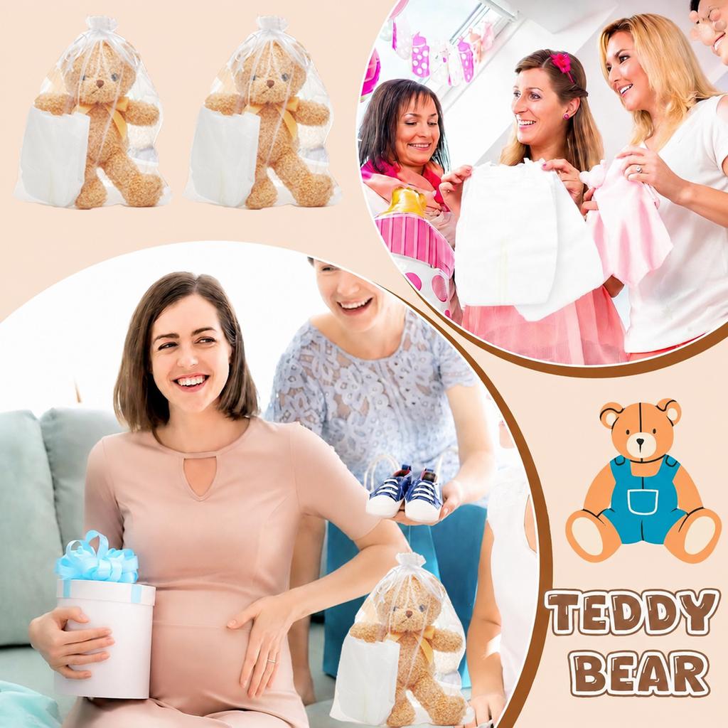2-10 Sets Baby Shower Games Prizes Baby Doll Diapers Bear Blindfolded Diaper Changing Kit Gender Reveal Baby Shower Favors Gift