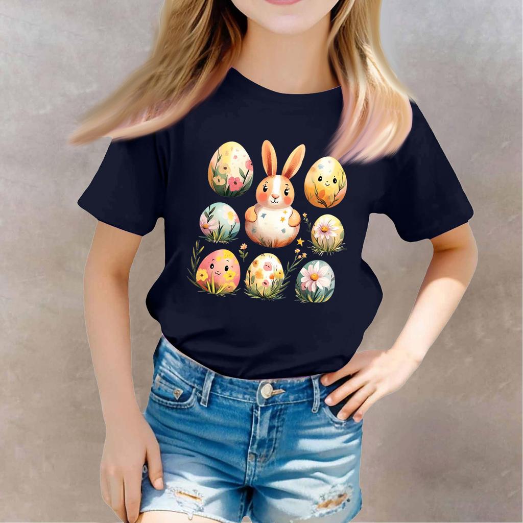 Toddler Girl Boy T-Shirts Kids Top Boys And Girls Printed Short Sleeved T-shirt