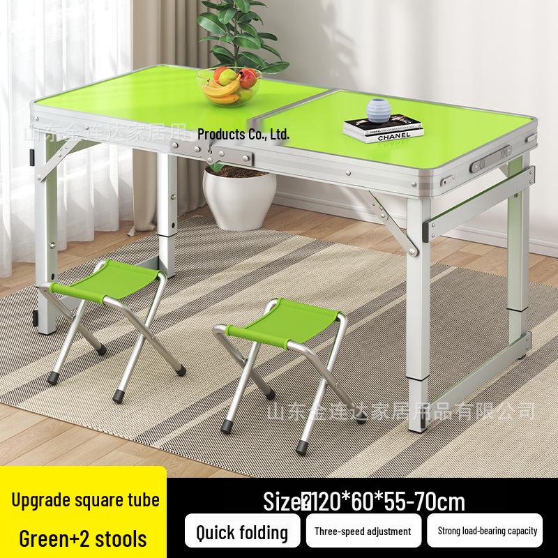 Portable Aluminum Folding Table - Multifunctional Dining, Study, or Outdoor Use