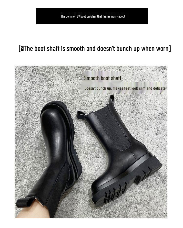 Dámské podzimní/zimní kozačky Mona ke kotníku s komínkovým svrškem Chelsea, velikosti plus 41-43.