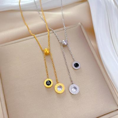 Cold Style Roman Tassel Minimalist Style Necklace Female Collarbone Chain Accessories