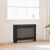 vidaXL Radiator Cover Black 112x19x81.5 Cm Wood Material